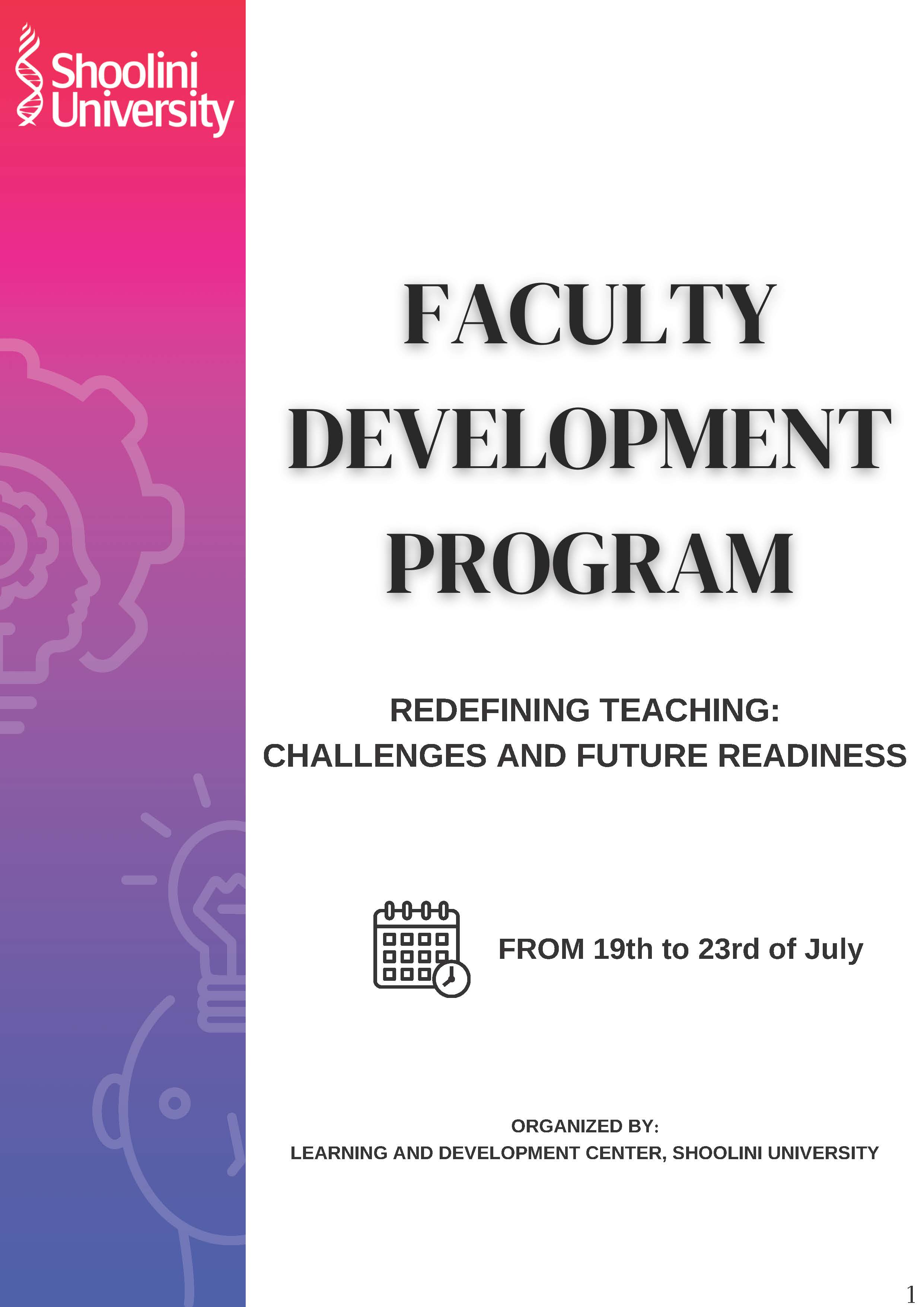 FDP - REDEFINING TEACHING: CHALLENGES AND FUTURE READINESS